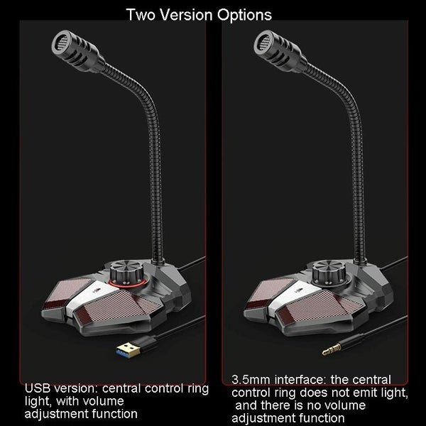 Flexible Gaming Mic With Built In Sound Card Jk Omni Directional 3.5Mm Carousel 2