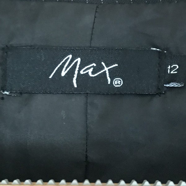 MAX BLACK PINSTRIPE TAILORED JACKET SIZE12 << $$1-00 RESERVE>> GET A BARGAIN >> Carousel 11