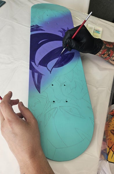 Gengar Pokemon Hand-Painted Art Deck Carousel 5