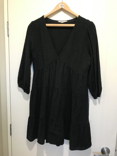 GLASSONS BLACK SMOCK DRESS & BALLOON SLEEVES {$$1-00RES} Carousel 1