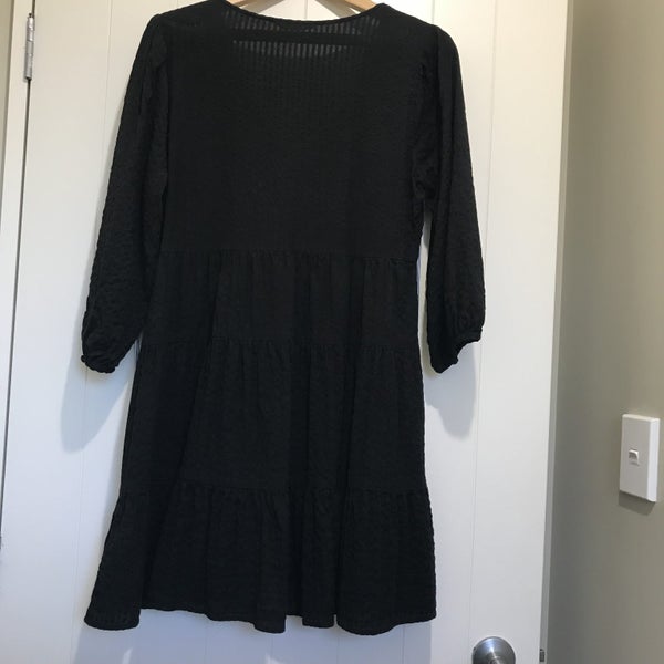 GLASSONS BLACK SMOCK DRESS & BALLOON SLEEVES {$$1-00RES} Carousel 2