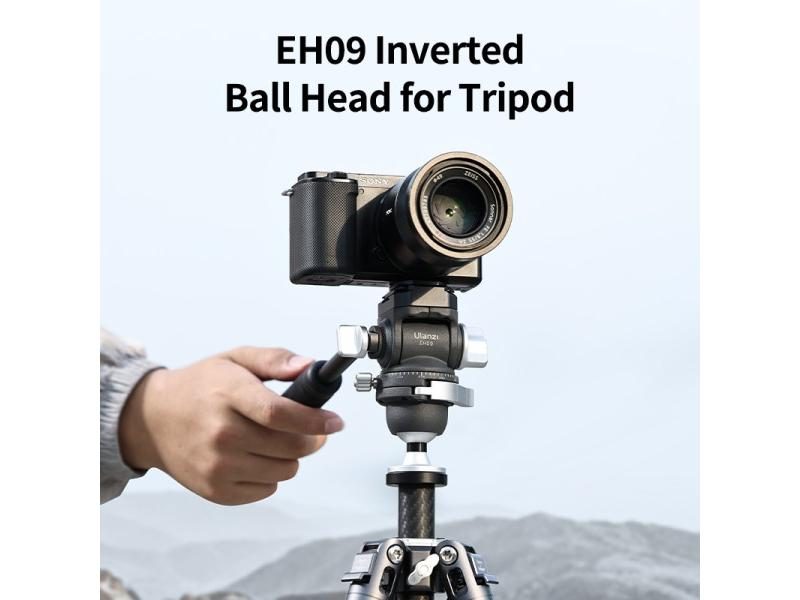 Inverted Ball Head For Tripod 3/8" 1/4" Screw 360° Hydraulic Carousel 1