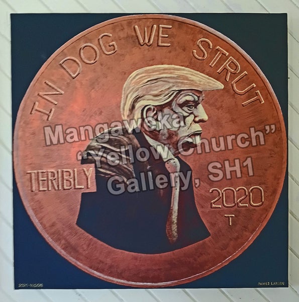 Donald Trump Painting - Extra Large 2 Feet Square! $1 Start!! Carousel 1