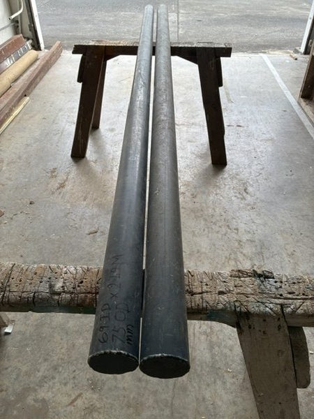 PIPE ALUMINIUM 69mm ID 75mm OD 2.49M long. Carousel 2