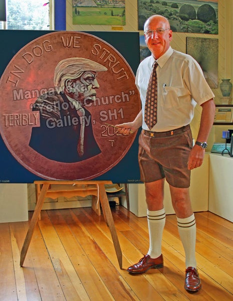 Donald Trump Painting - Extra Large 2 Feet Square! $1 Start!! Carousel 2