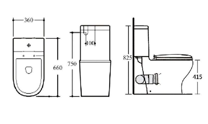 **Brand New** skew trap Toilet Suite Carousel 2