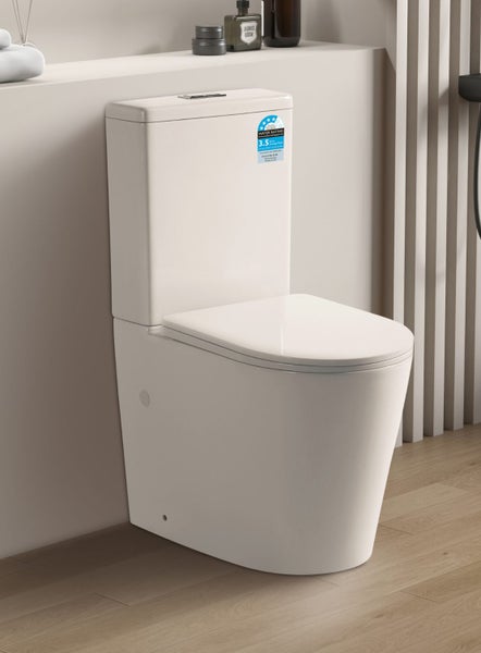 Compact Back to Wall Rimless Ceramic Toilet Set Carousel 2
