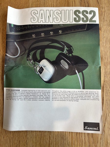 Sansui SS+2 (pristine condition) headphones Carousel 5