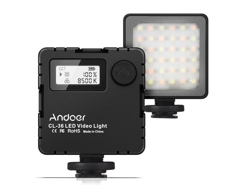 Mini Bi-color LED Video Light For DSLR Camera Dimmable Carousel 1