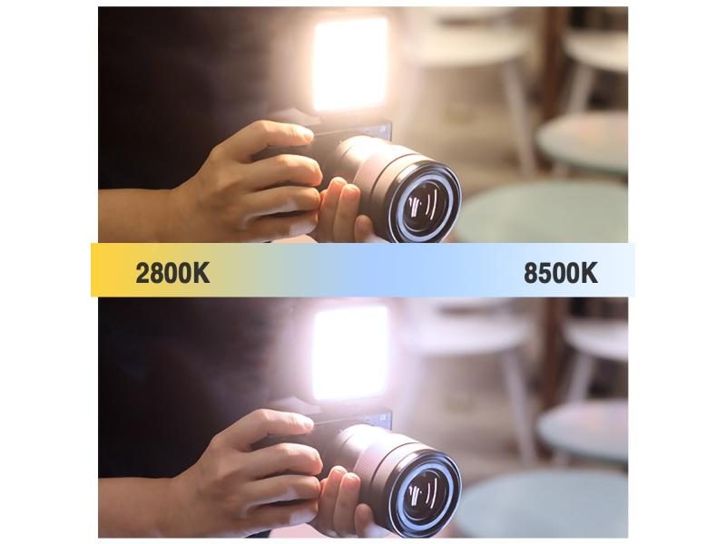 Mini Bi-color LED Video Light For DSLR Camera Dimmable Carousel 2