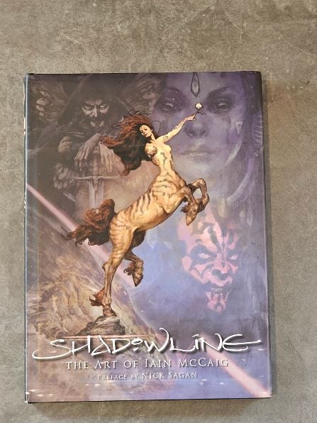 Hardcover Edition. "Shadowline' The Art of Iain McCaig. As New Condition. Rare. Carousel 1