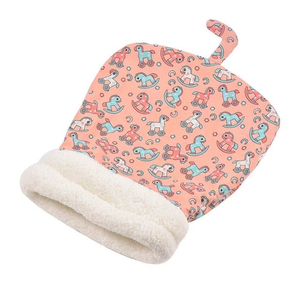 DESAFIONA Fleece Thickened Comfy Warm Cat Sleeping Bag Carousel 7