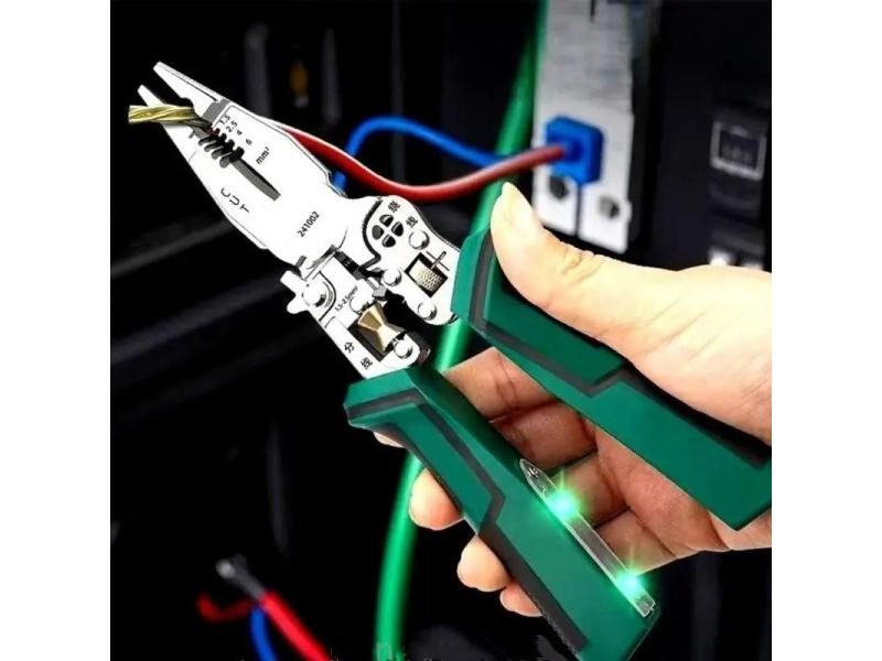 Electrical Cable Stripper Plier With Voltage Tester And Scissors Carousel 1