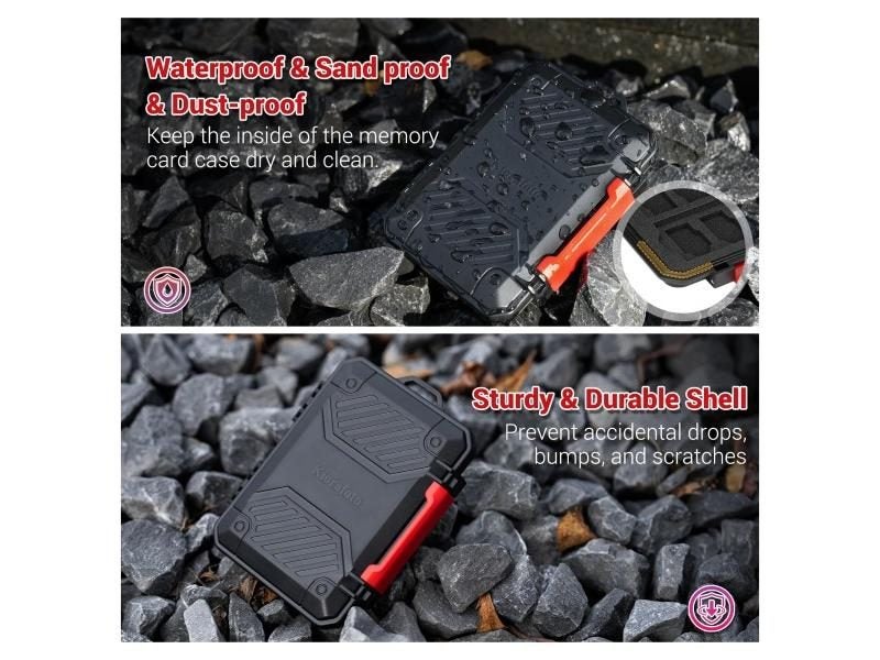18 Slots Memory Card Holder For SD TF CFexpress SIM Cards Carousel 2