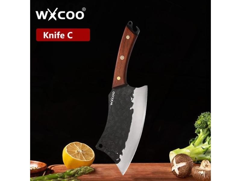 Butcher Boning Knife Wooden Handle Stainless Steel Utility Carousel 1