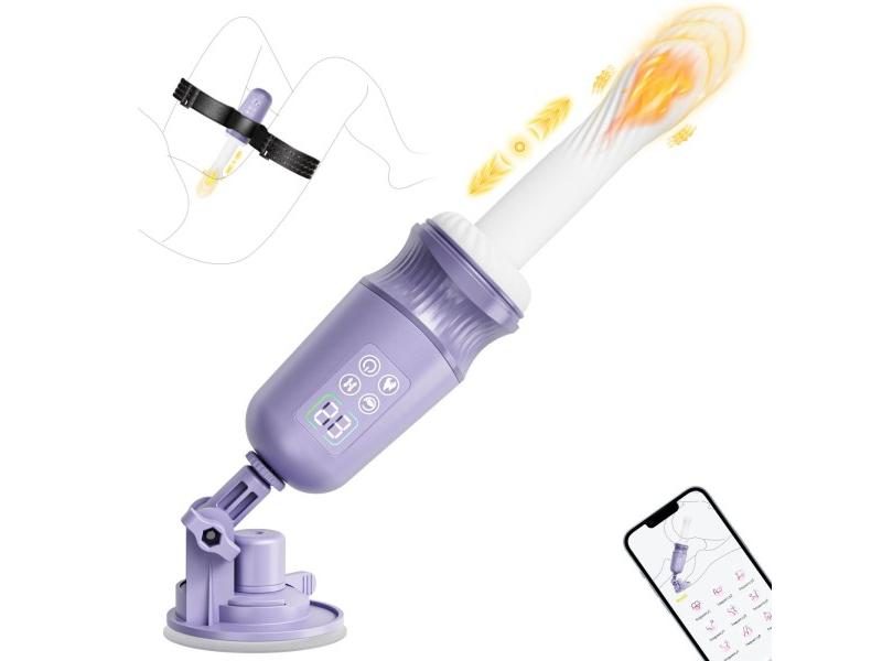 APP Control Heating Thrusting Dildo Vibrator For Men 10 Modes Carousel 1