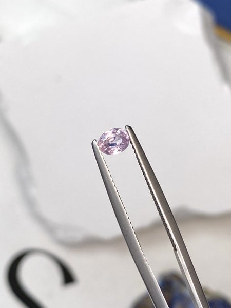 $1RES ~ 0.48ct Baby Pink Sapphire RARE Hue Carousel 2