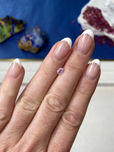 $1RES ~ 0.48ct Baby Pink Sapphire RARE Hue Carousel 1