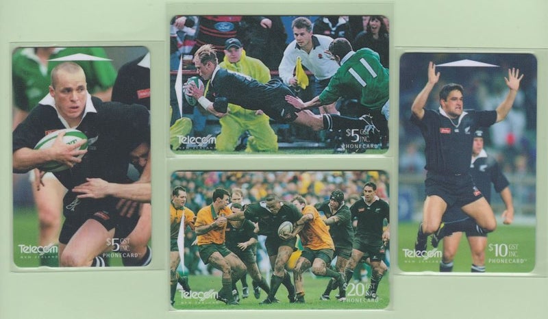 NZ - 1998 All Blacks Rugby Set (4) - Mint Carousel 1