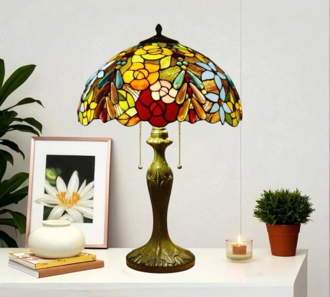 New Tiffany Table Lamp (Large 40cm Shade) Carousel 2