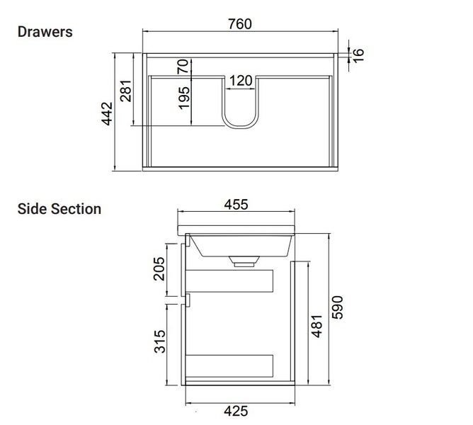 WALL HUNG VANITY Carousel 2