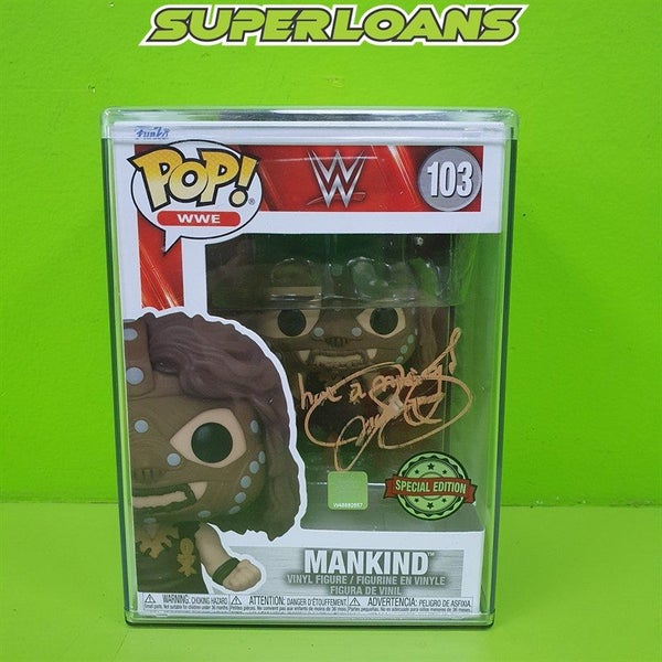 *SIGNED* Pop WWE Mankind Figurine Carousel 1