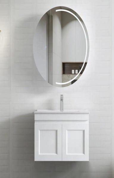 Hamptons Style Shaker Door Wall Hung Vanity - 100% Waterproof PVC Carousel 1