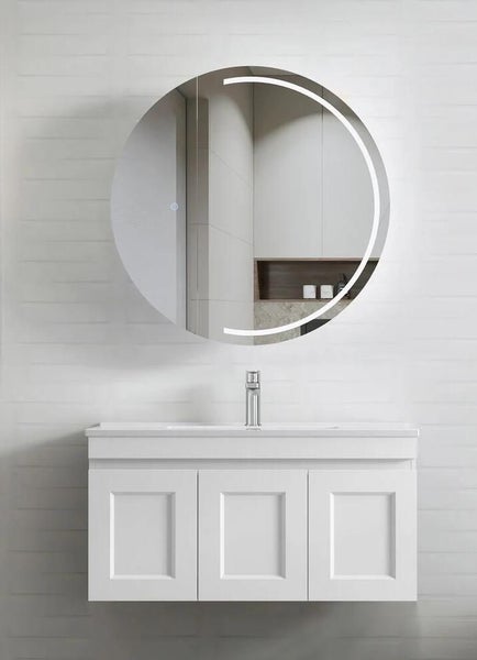 Hamptons Style Shaker Door Wall Hung Vanity - 100% Waterproof PVC Carousel 1