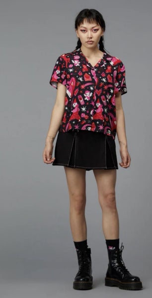 Black Friday ‘Devil dance party’ blouse sz10 Carousel 2