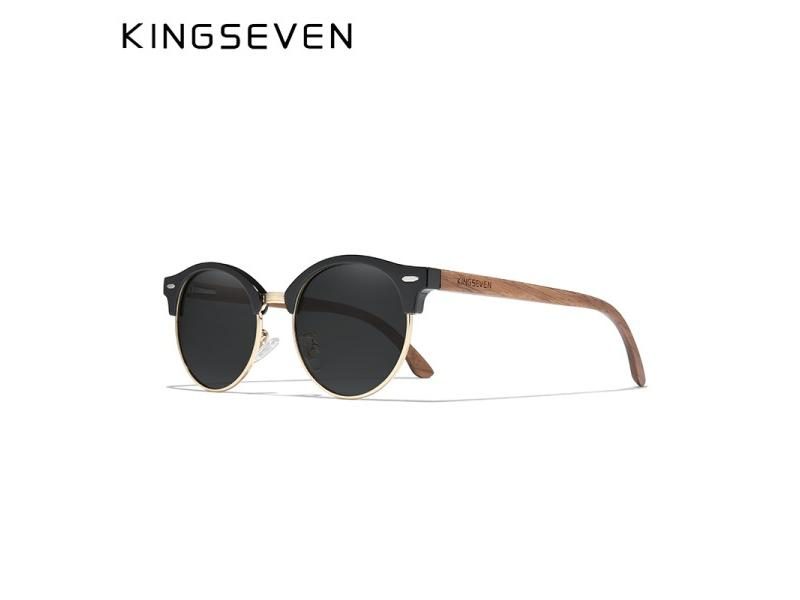 Polarized Wooden Sunglasses Round Handmade For Men/Women Carousel 1