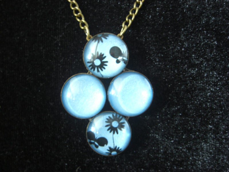 Glass Cabochon Jewellery Parts and Complete Sets
