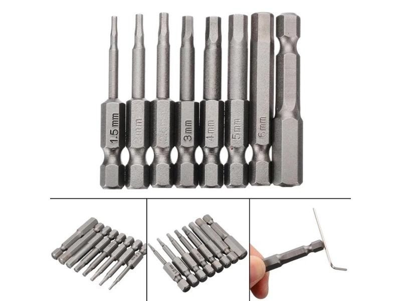 8pc S2 Steel Magnetic Hex Screwdriver Bit Set For Repair Carousel 2