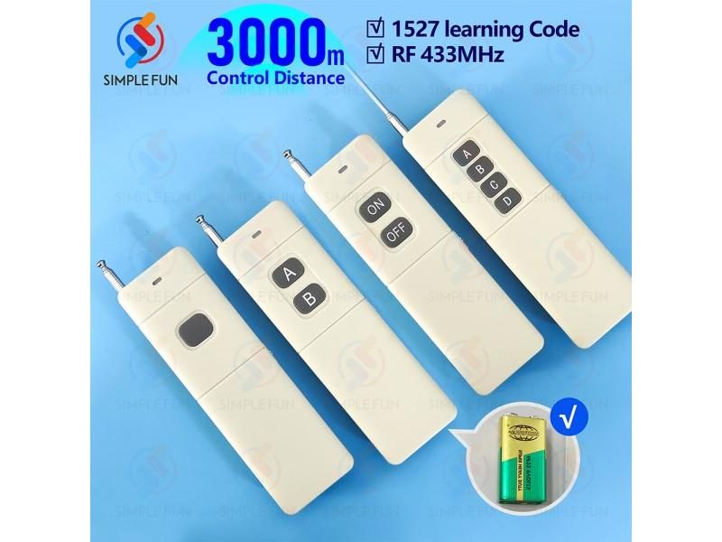 433Mhz Long Distance High Power Universal Transmitter 1527 Code Remote Carousel 2