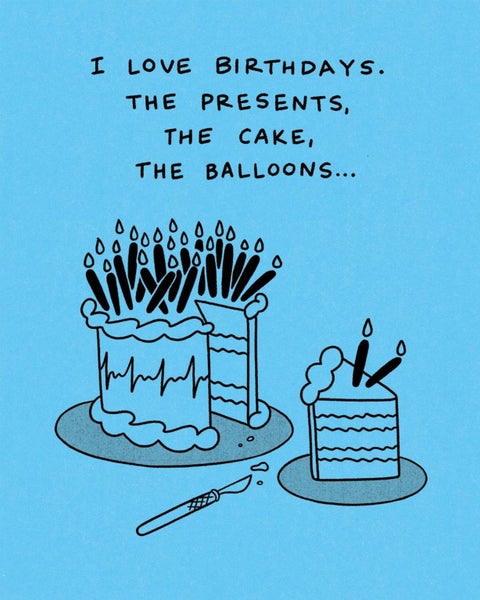 Humor Us Greeting Cards: Birthday - I love birthdays. The presents (Pack of 6) b Carousel 1