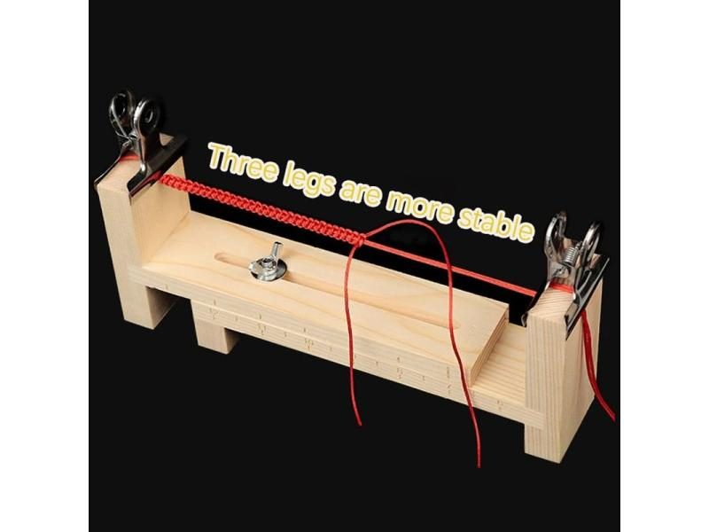 DIY Bracelet Kit With Solid Wood Frame For Rope Weaving Carousel 2