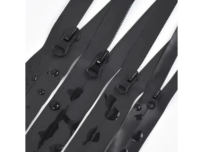 2-10M 3# 5# 8# 10# Black Waterproof Invisible Nylon Zippers For Jacket Bag Carousel 1