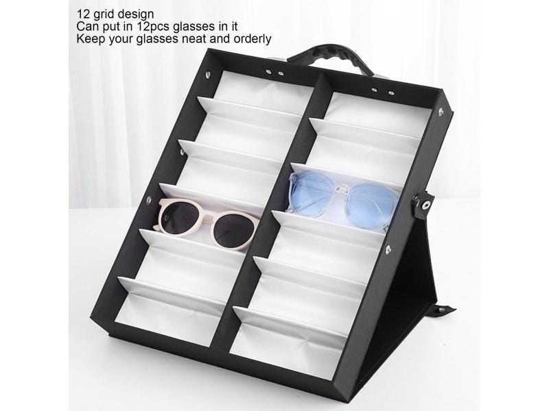 18-Grid Foldable Eyeglass Storage Display Stand Holder Carousel 1
