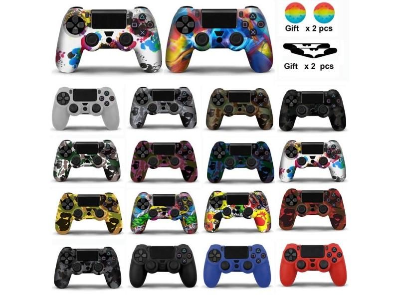 PS4 Controller Silicone Case With 2 Thumbstick Grips Caps Carousel 2