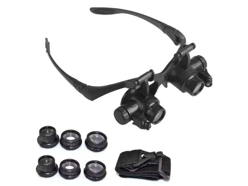 Head Wearing Magnifier With LED For Watch Jeweler Repair Carousel 1