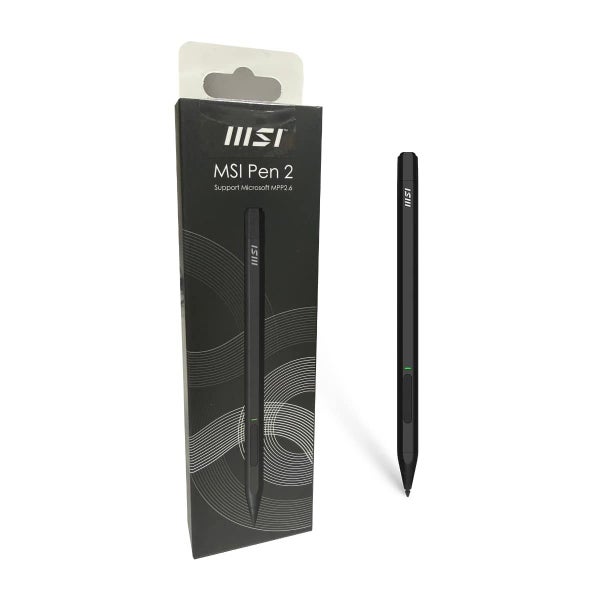 MSI Pen 2 (Black) 4096-Pressure Level USB-C/Recharge 1.06mm/tip 14g 32hr/batt Carousel 1