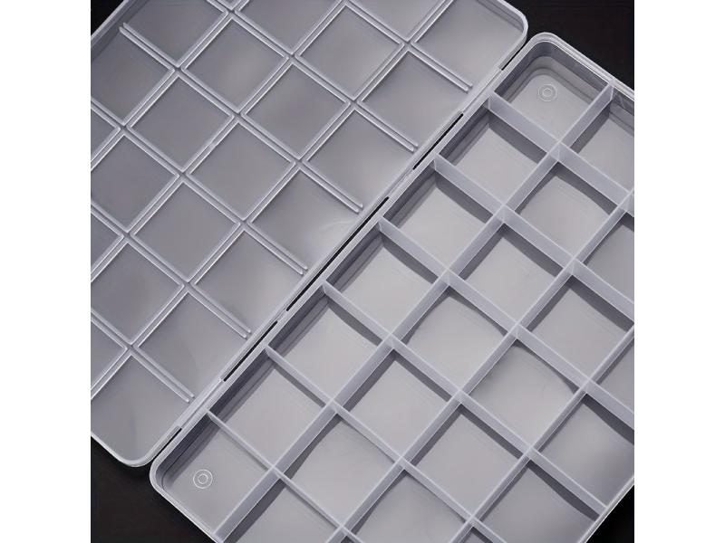 Multifunctional Clear Plastic Beads Storage Organizer Box With Grids Carousel 1