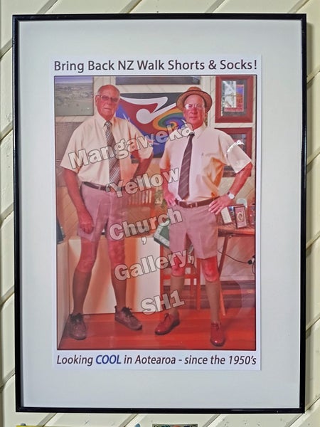 "Bring Back NZ Walkshorts & Socks" Large 12" x 18" Framed Print Carousel 1