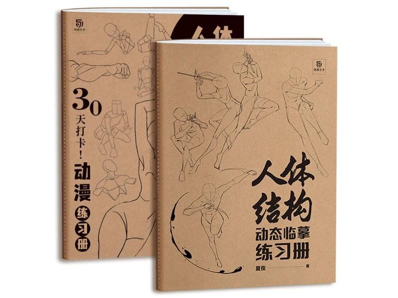Dynamic Human Body Structure Sketching Practice Books