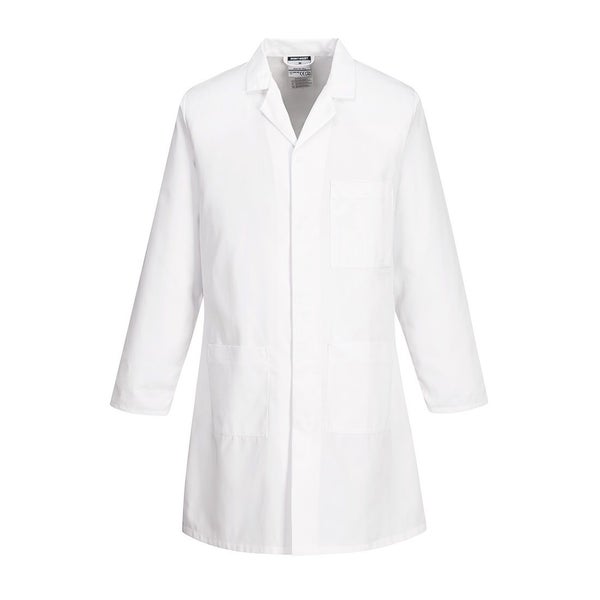 Portwest Standard Coat / Lab Coat / Food Ind / Pharma - Sizes 2XS to 5XL Carousel 1