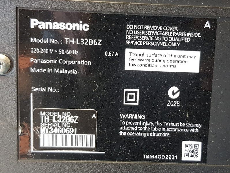 PANASONIC 32" ( TH-L32B6Z ) - PICKUP ONLY Carousel 2