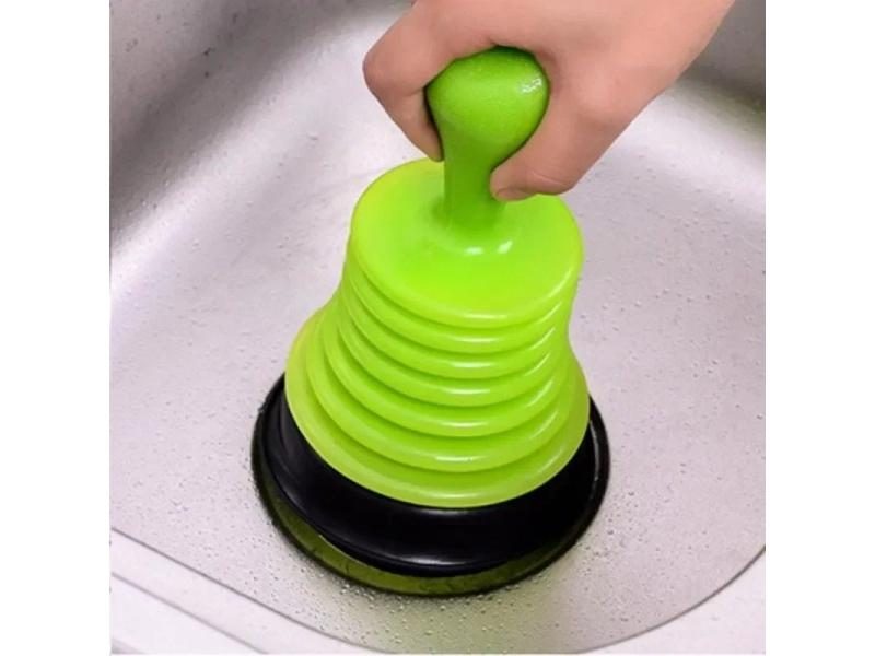Powerful Sink Drain Pipeline Dredger Cup Piston Toilet Plunger Carousel 2