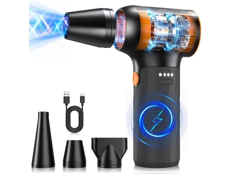 Mini Turbo Fan Compressed Air Duster For Car PC Keyboard Carousel 1