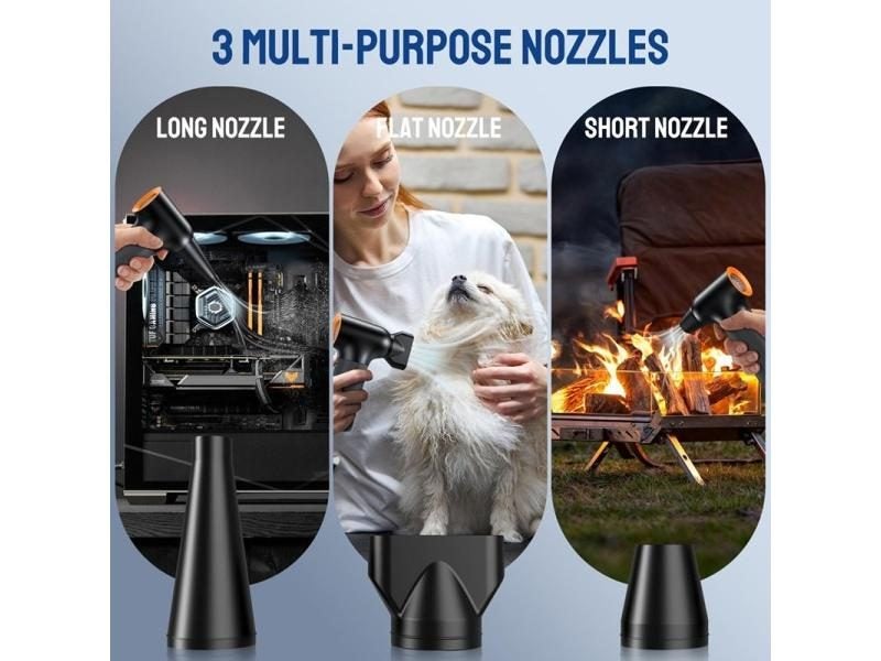 Mini Turbo Fan Compressed Air Duster For Car PC Keyboard Carousel 2