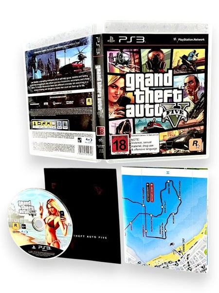Grand Theft Auto V (PS3) *COMPLETE w/ MAP + MANUAL* Carousel 1