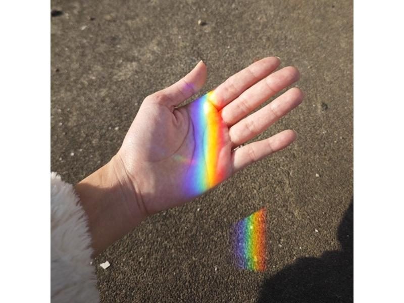 K9 Crystal Triangular Prism For Physics Teaching Spectrum Rainbow Carousel 1